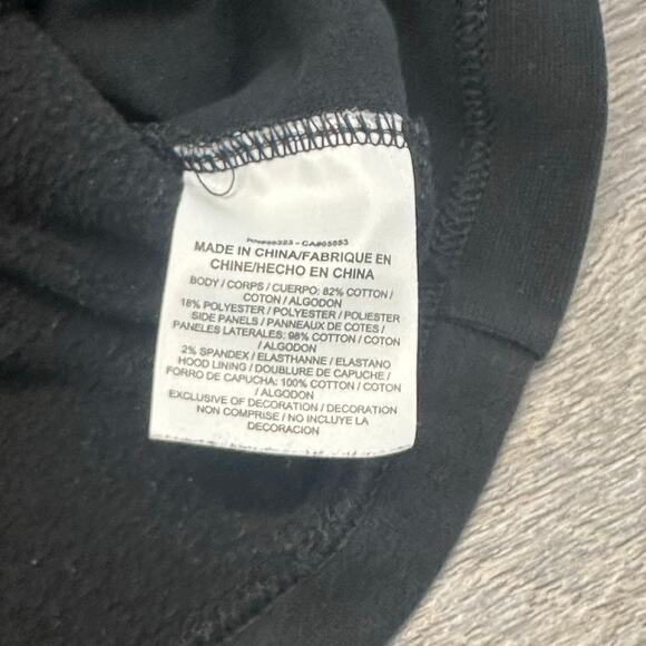 Nike Sportswear Club Fleece Black Womens XS 1/4 Zip Big Swoosh Spellout Hoodie - Picture 9 of 12